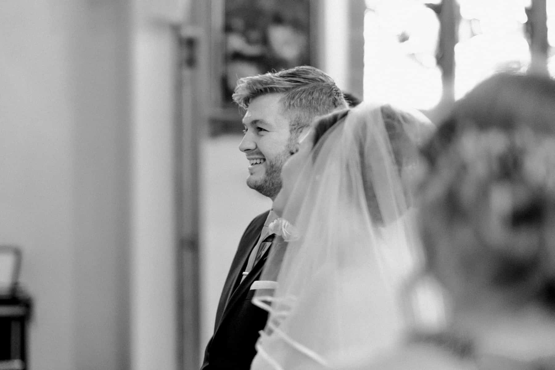 bride and groom at the altar