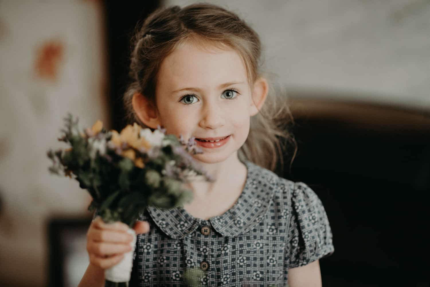 lovely flower girl portrait