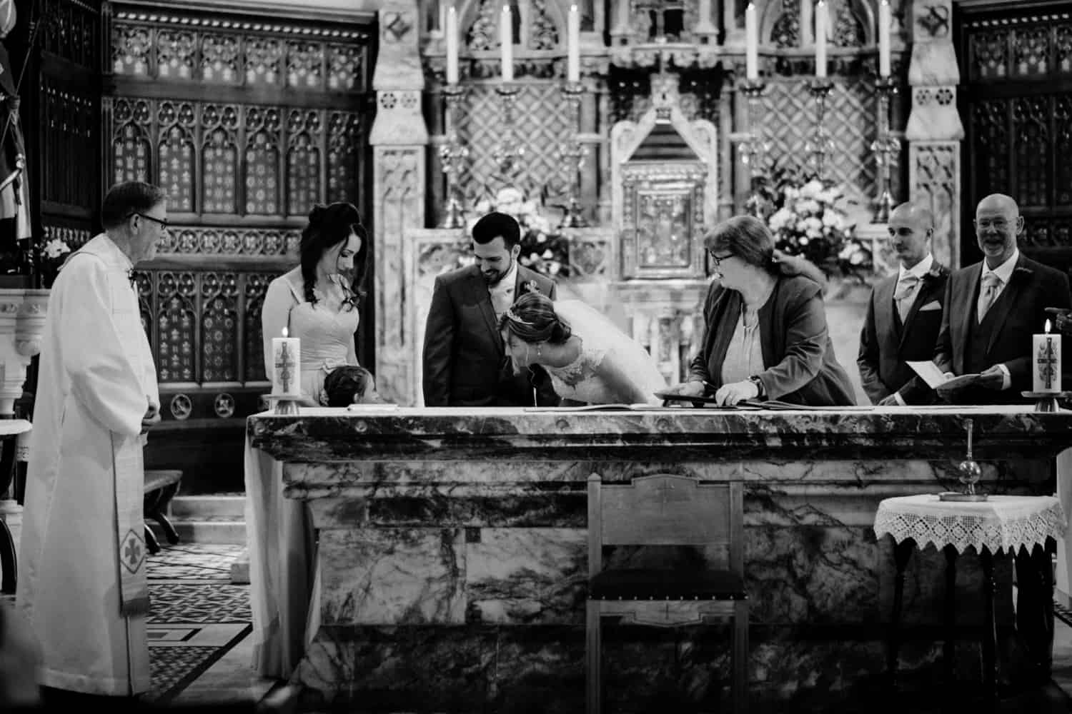 signing the register