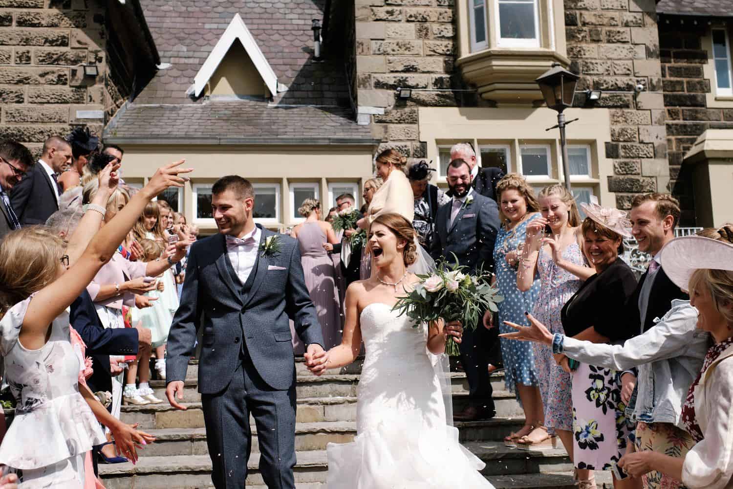 laughs in the confetti